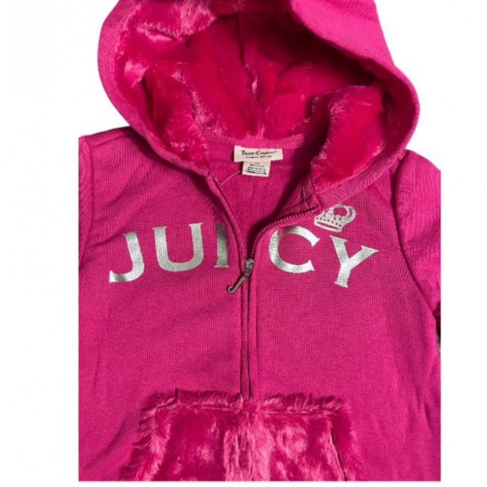 Juicy Couture Girl’s Hooded Fleece Sweatshirt Size L (12/14)